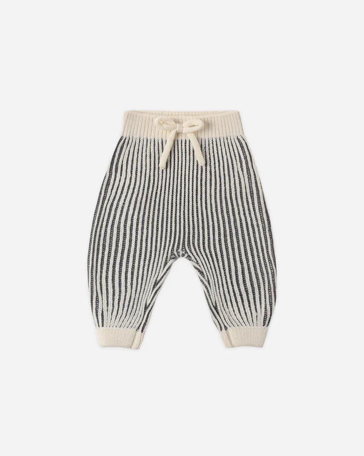 Relaxed Knit Sweater + Pant- Midnight Stripe