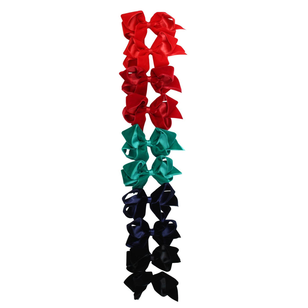 Velvet Holiday Color Bow