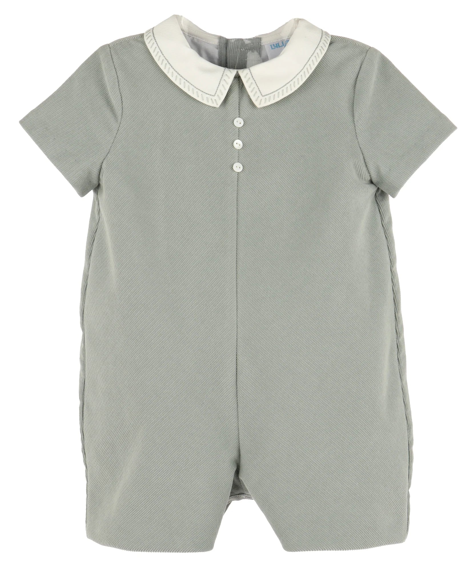 Baby Boys Cozy Cord Romper - Sage Green