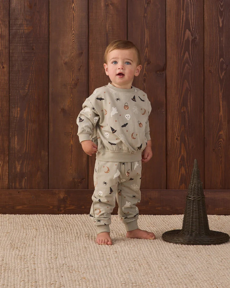 Relaxed Fleece Sweat Set- Halloween Things
