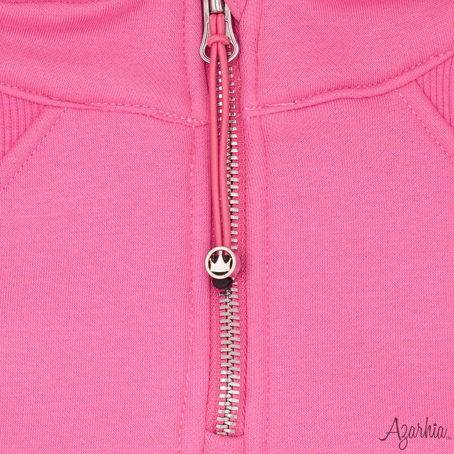 Cropped Quarter Zip Sweatshirt