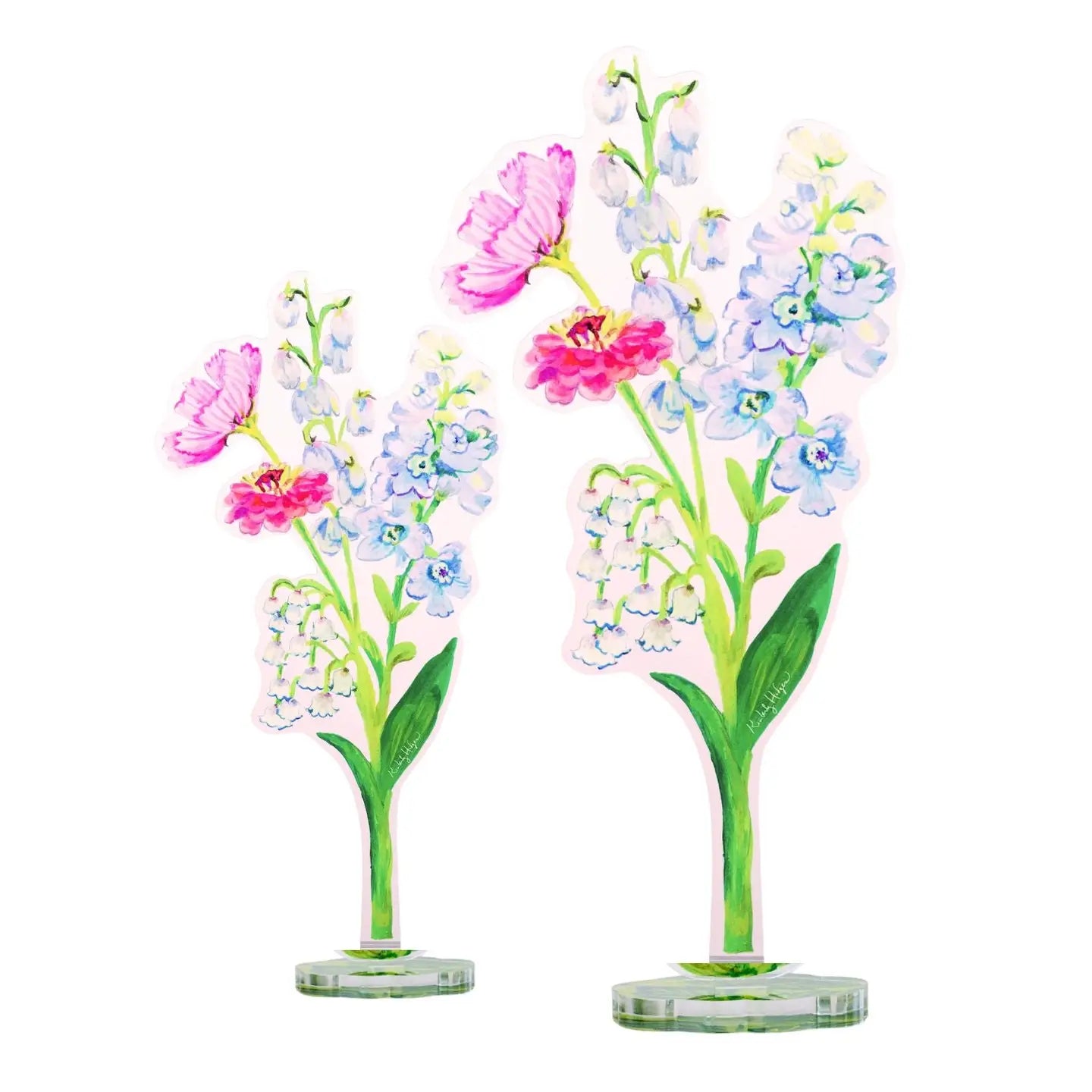 Acrylic Delphine Flower