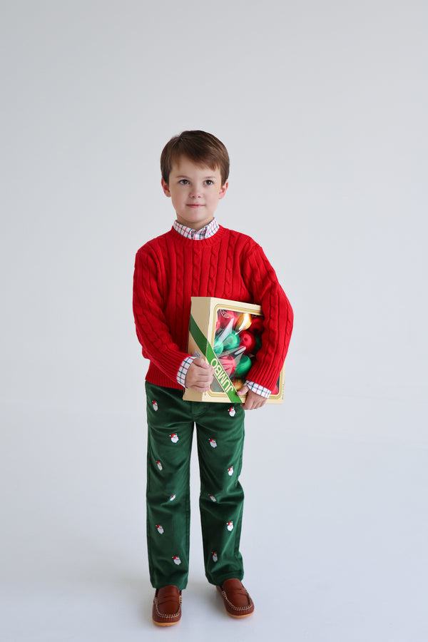 Critter Prep School Pant (Cord) - Grier Green/Santa