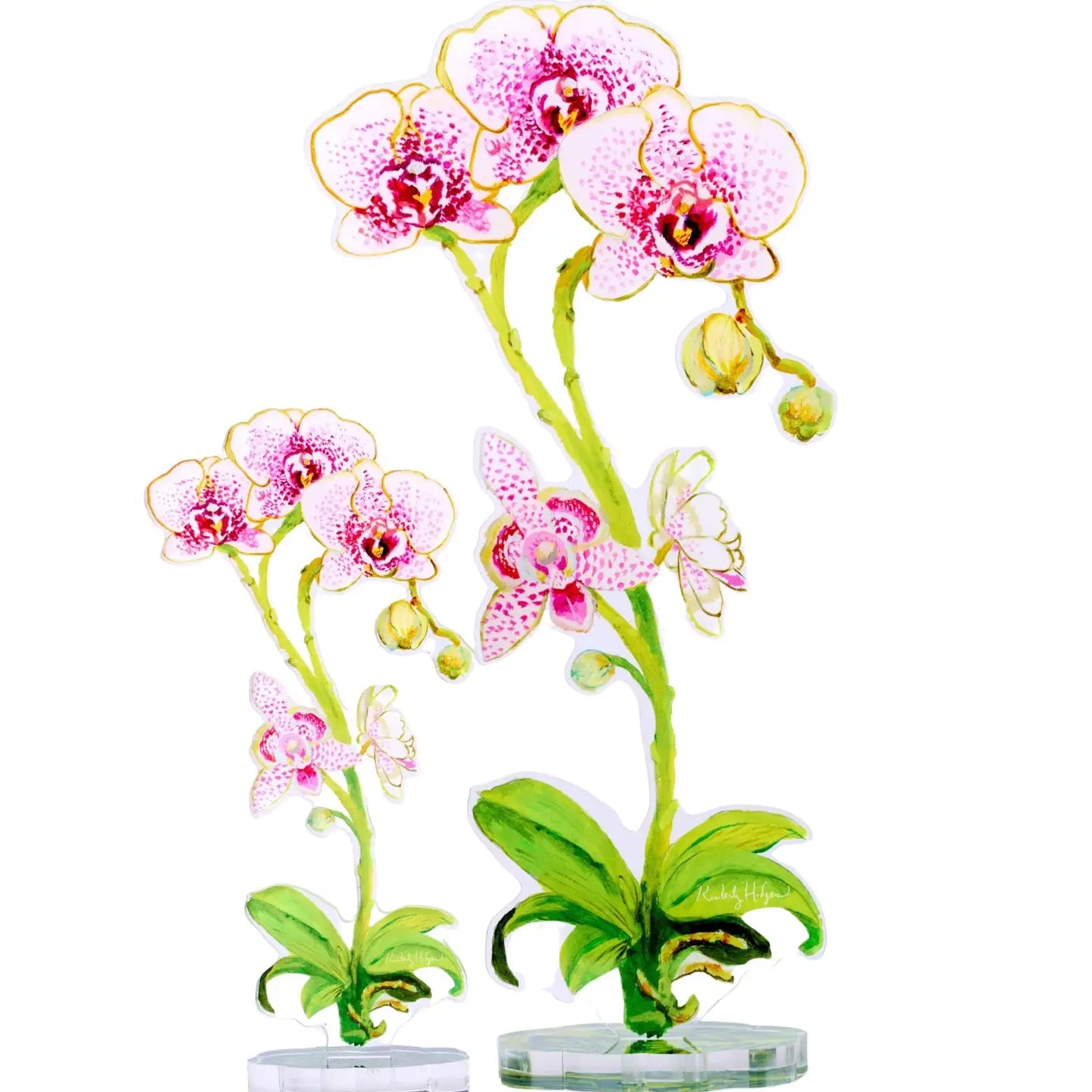 Acrylic Moon Orchid