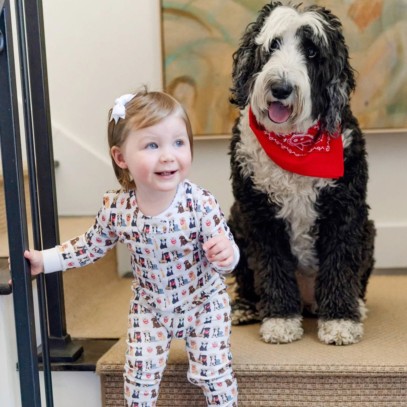 Parker Zipper Pajama - Western Pups