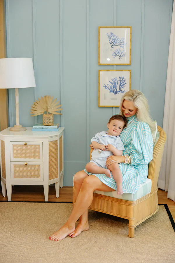 Short Sleeve John Hall Jon Jon (Pique)- Buckhead Blue