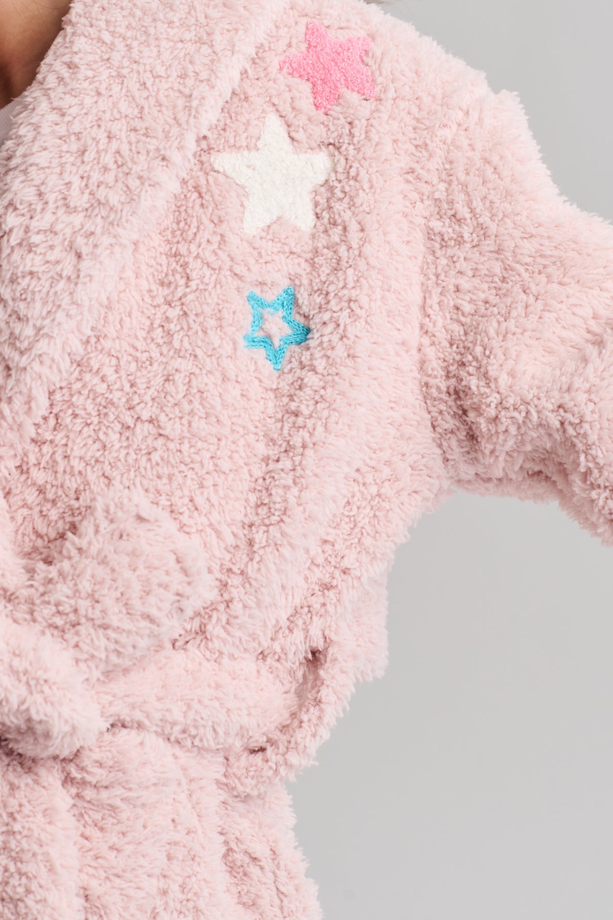 Brushed CozyChic® Toddler Embroidered Star Robe
