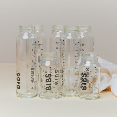Bibs Baby Glass Bottle Complete Set - 110ml Blush