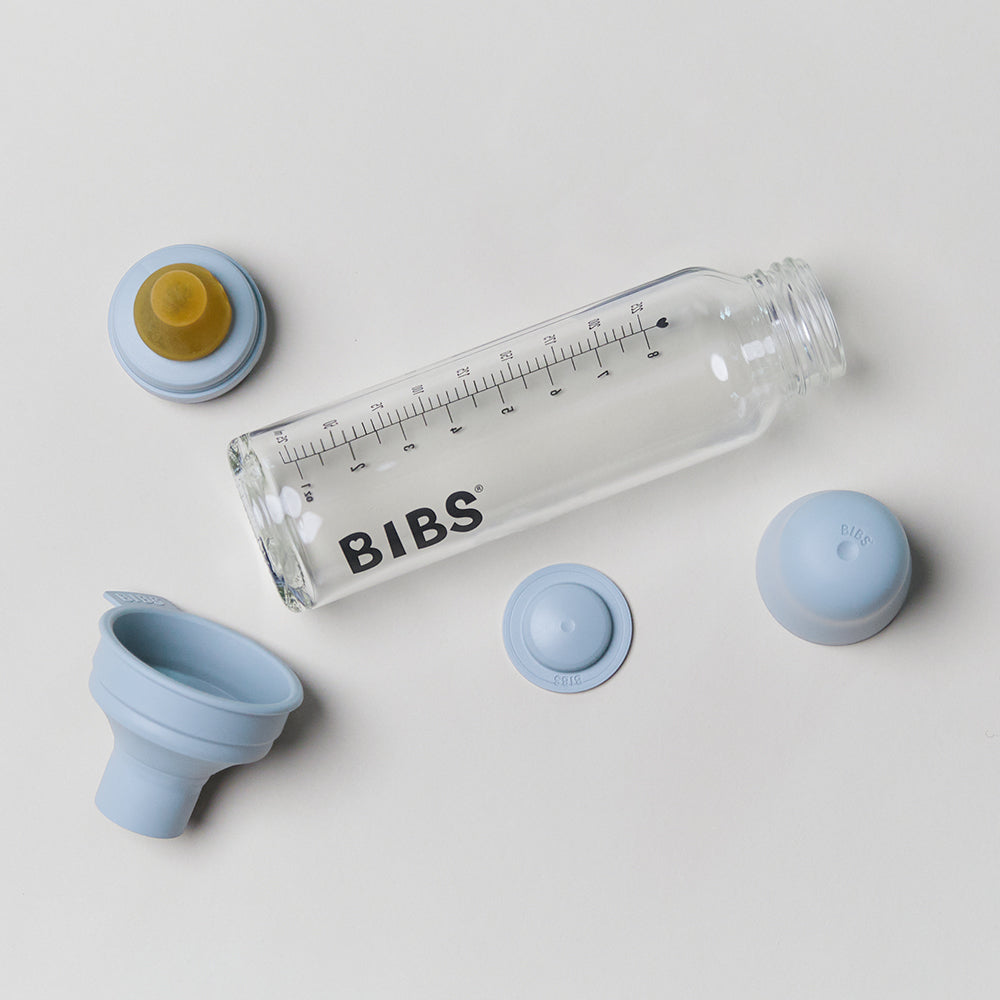 BIBS Baby Glass Bottle Complete Set - 225ml