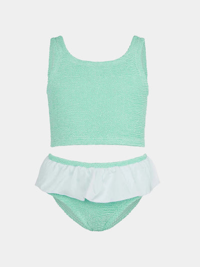Kids Olive Bikini Metallic Mint