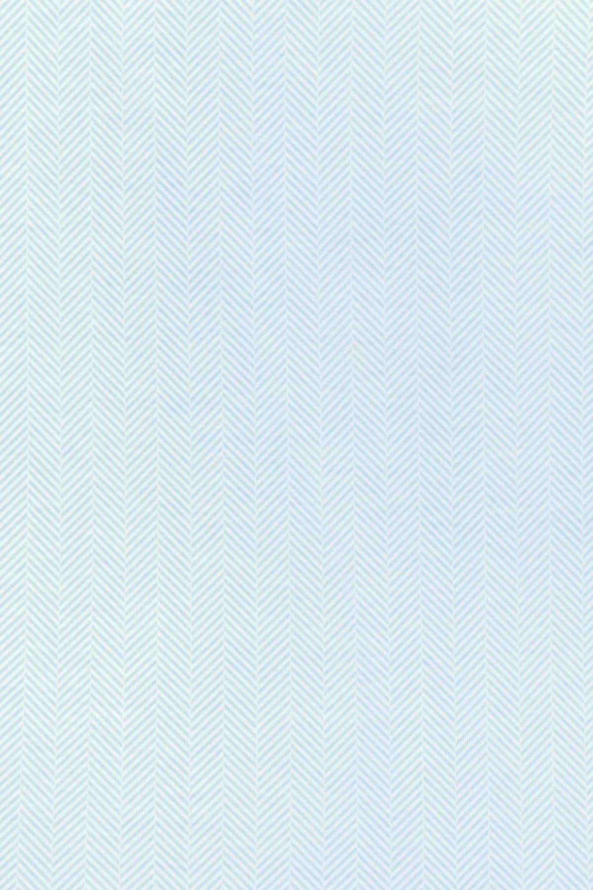 Blue Herringbone Zipper Footie