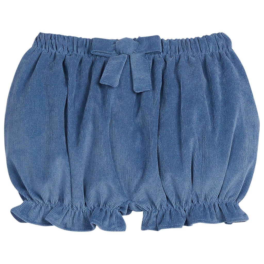 Bow Bloomers - Stormy Blue Corduroy