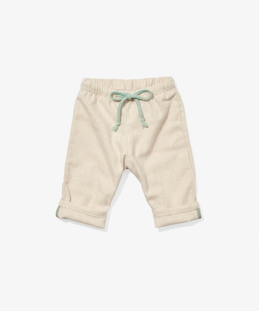 Baby Bowie Pant - Oatmeal Flannel