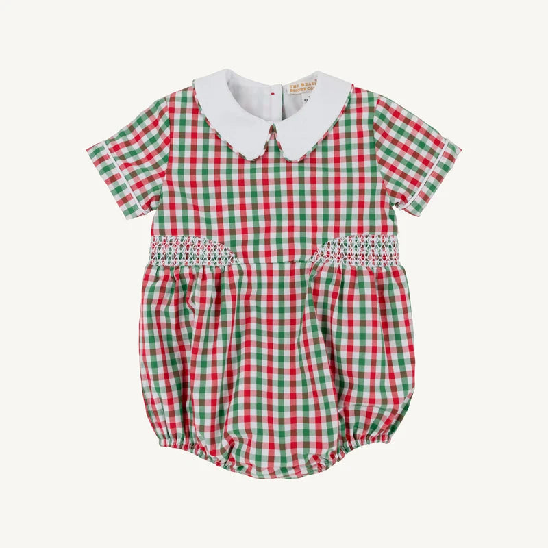 Brentley Bubble- Richmond Red Kiawah Kelly Green Gingham