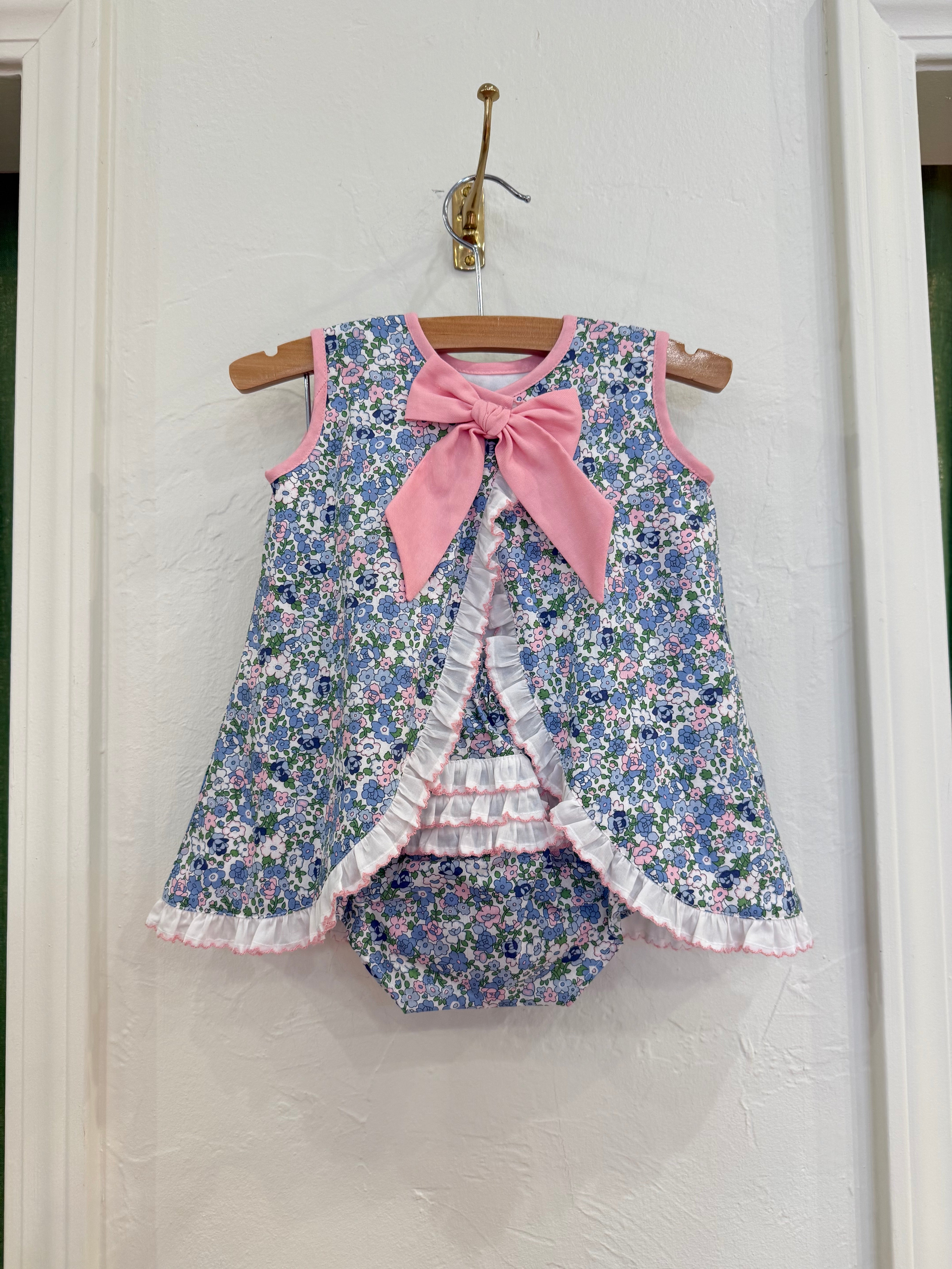 Diaper Set- Blue Floral