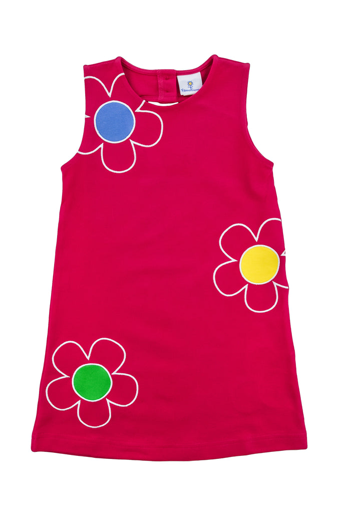 Knit Dress with Flowers (C5222)