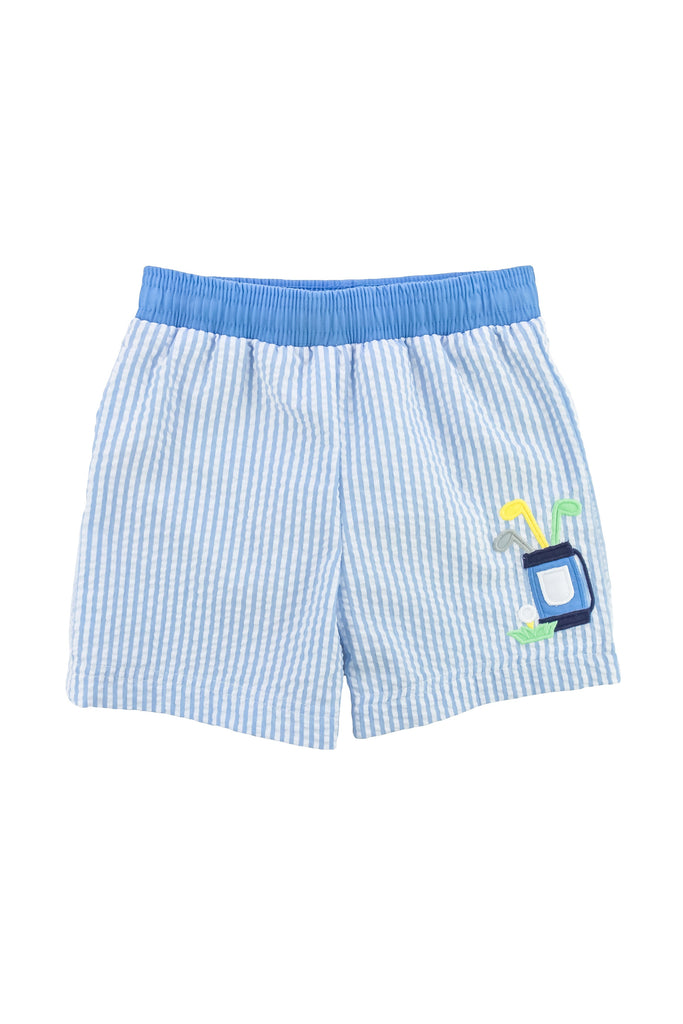 Golf Club Knit Shirt + Swim Trunk Set