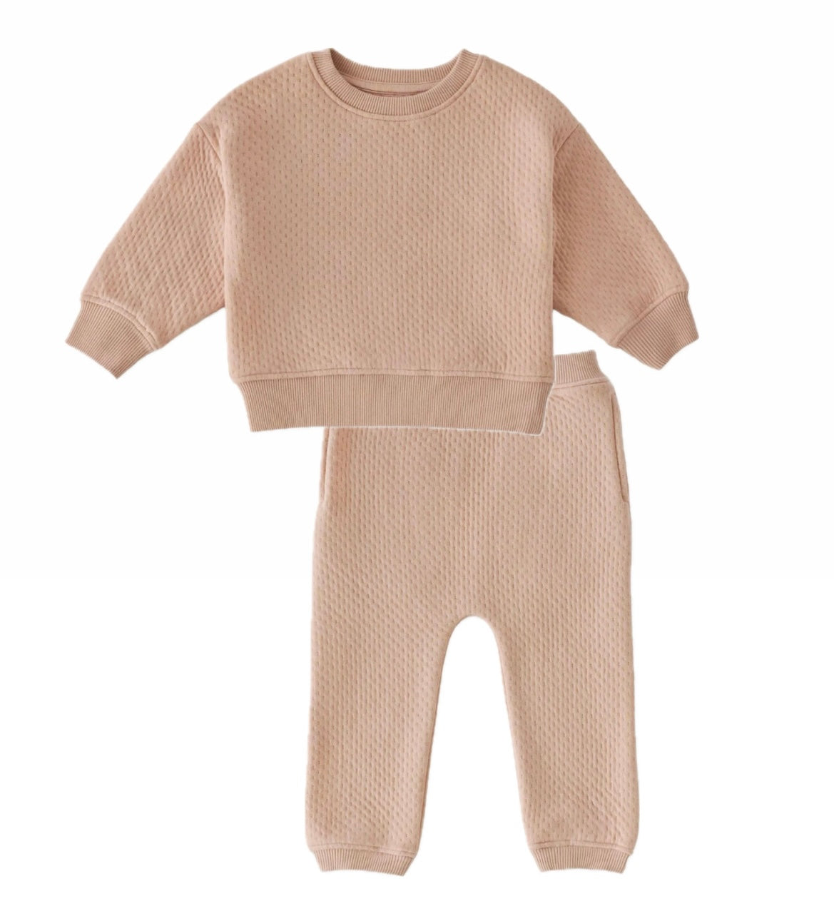 Cloud Sweatshirt + Pant- Blush