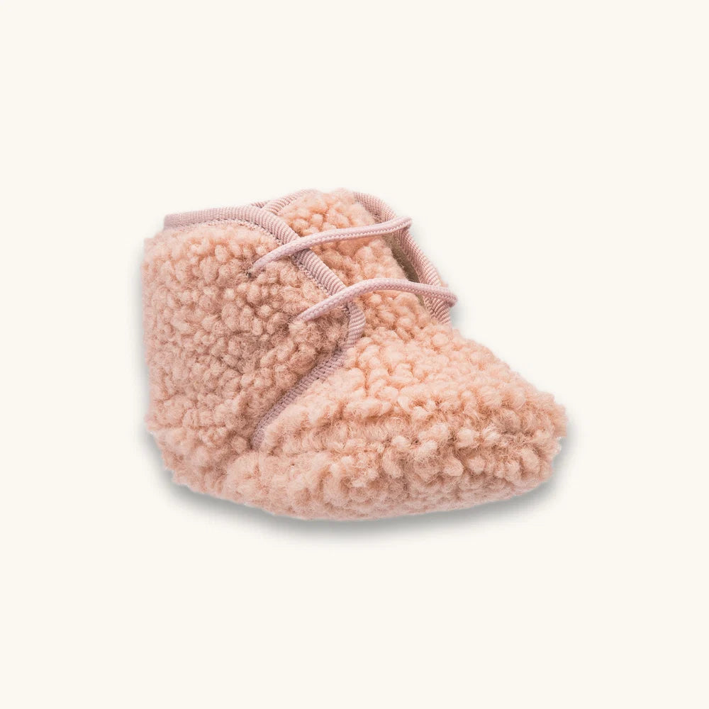 Shearling Baby Bootie- Pink