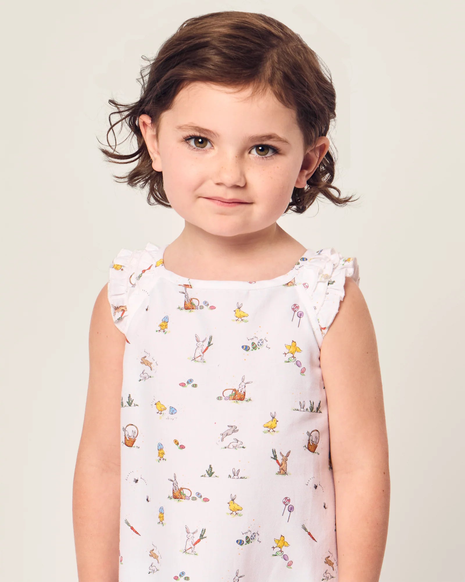 Girl's Twill Amelie Nightgown in Easter Frolic