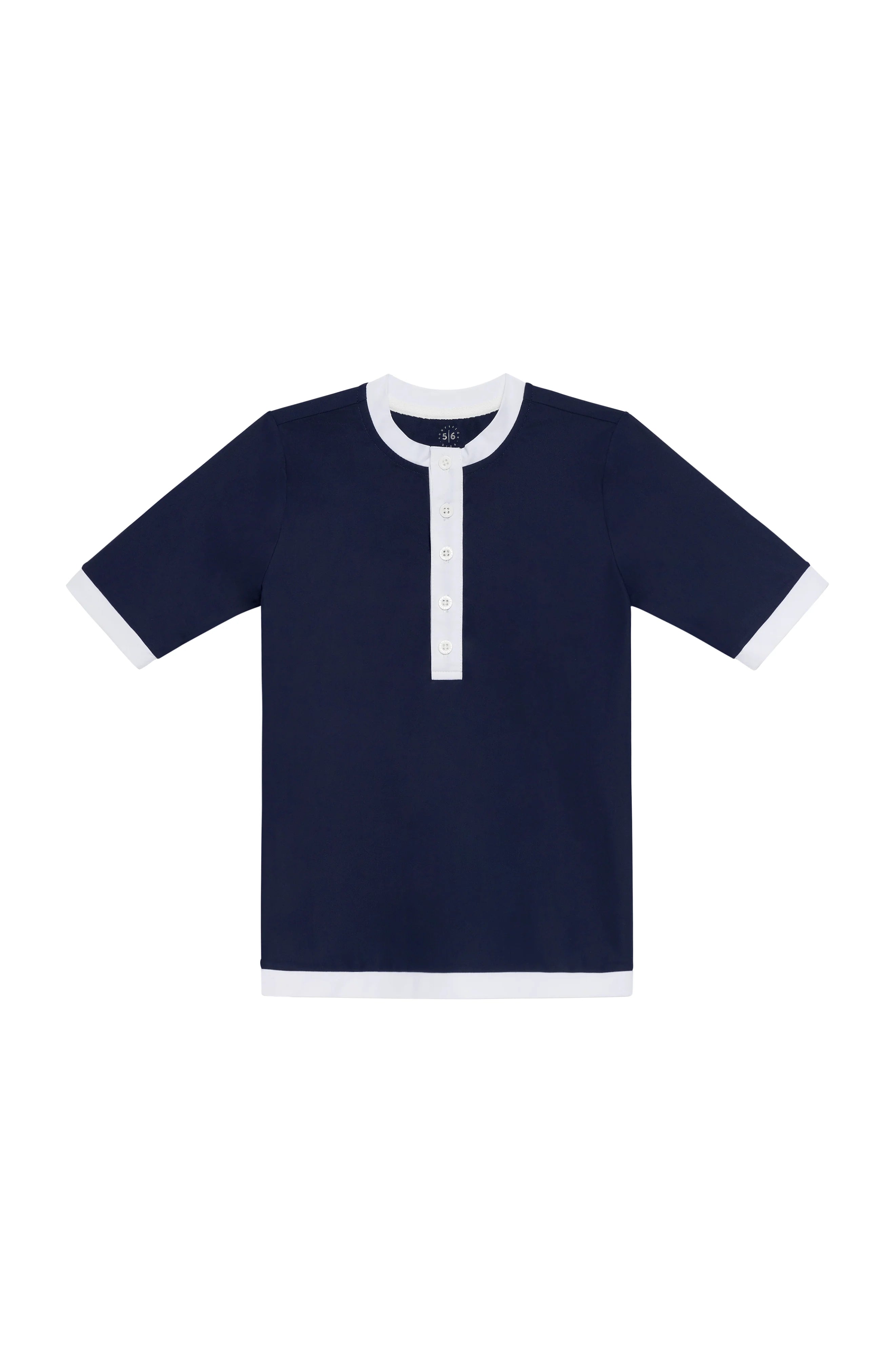 Navy/White Henley Shirt