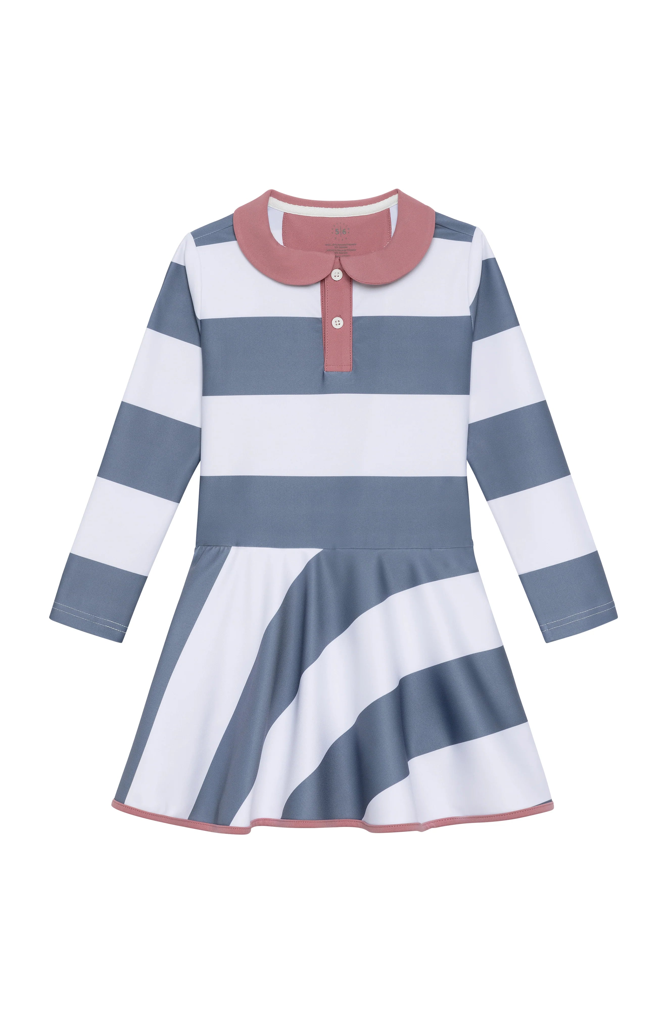 Slate/White Rugby Dress