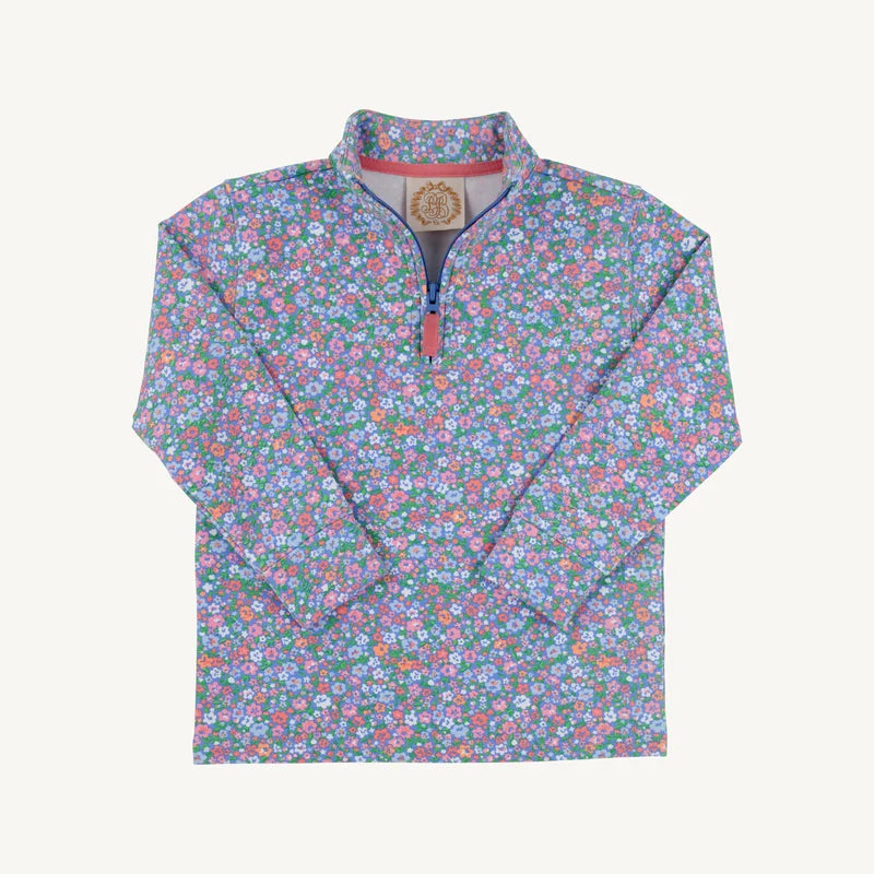 Canter Collar Half Zip- Mountain Brook Mini Floral