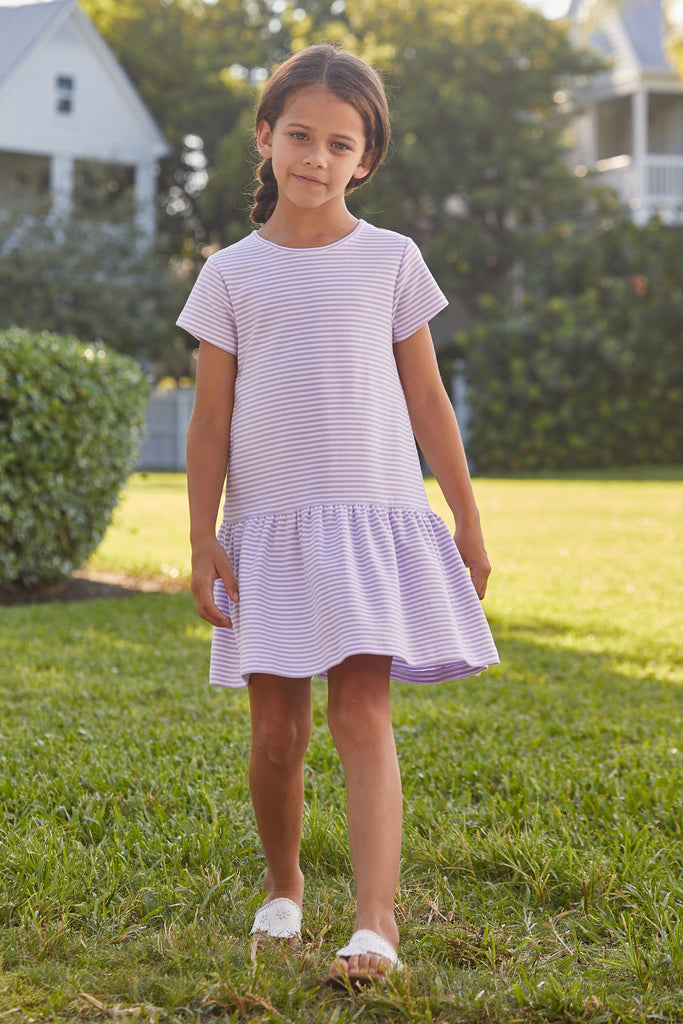 Chanel T-Shirt Dress - Lavender Stripe