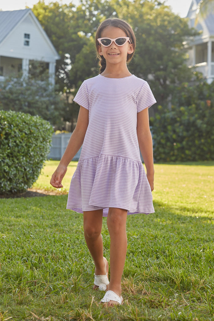 Chanel T-Shirt Dress - Lavender Stripe
