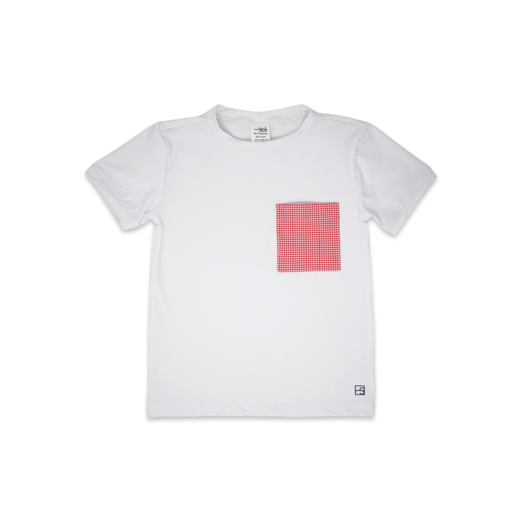 Charlie Shirt + Nathan Short Set - Red/White