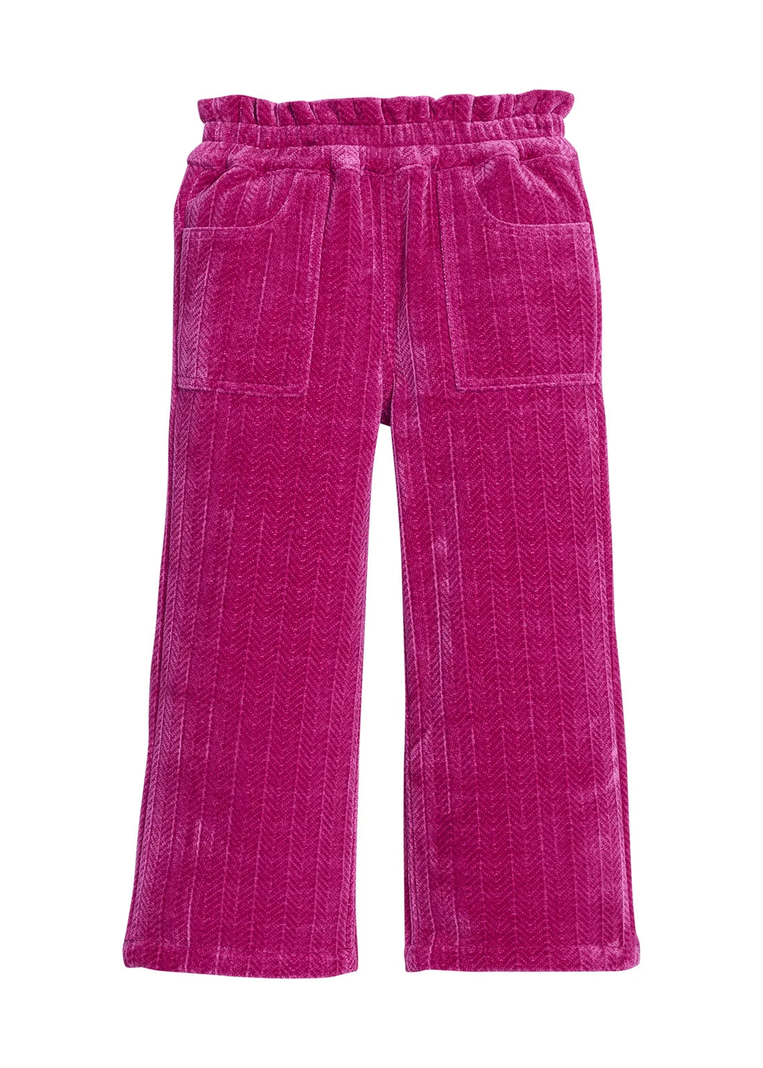 Chelsea Pants - Fuchsia Herringbone Corduroy