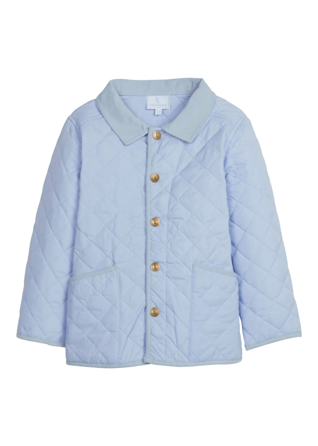 Classic Quilted Jacket- Light Blue