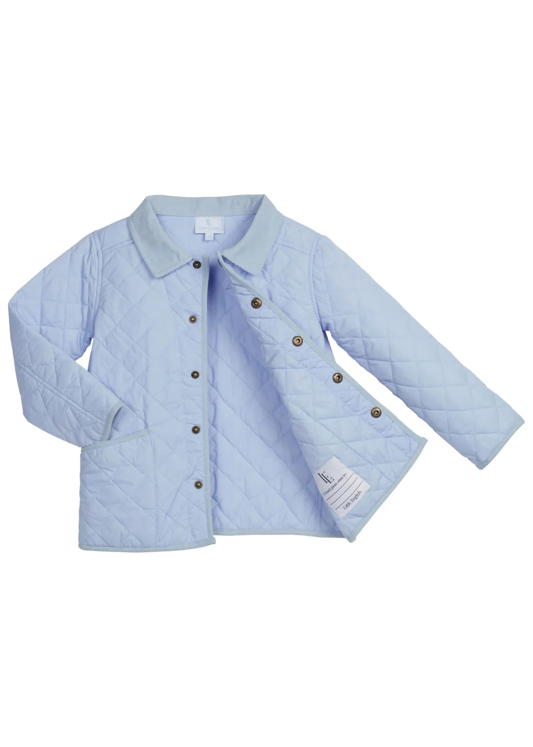 Classic Quilted Jacket- Light Blue