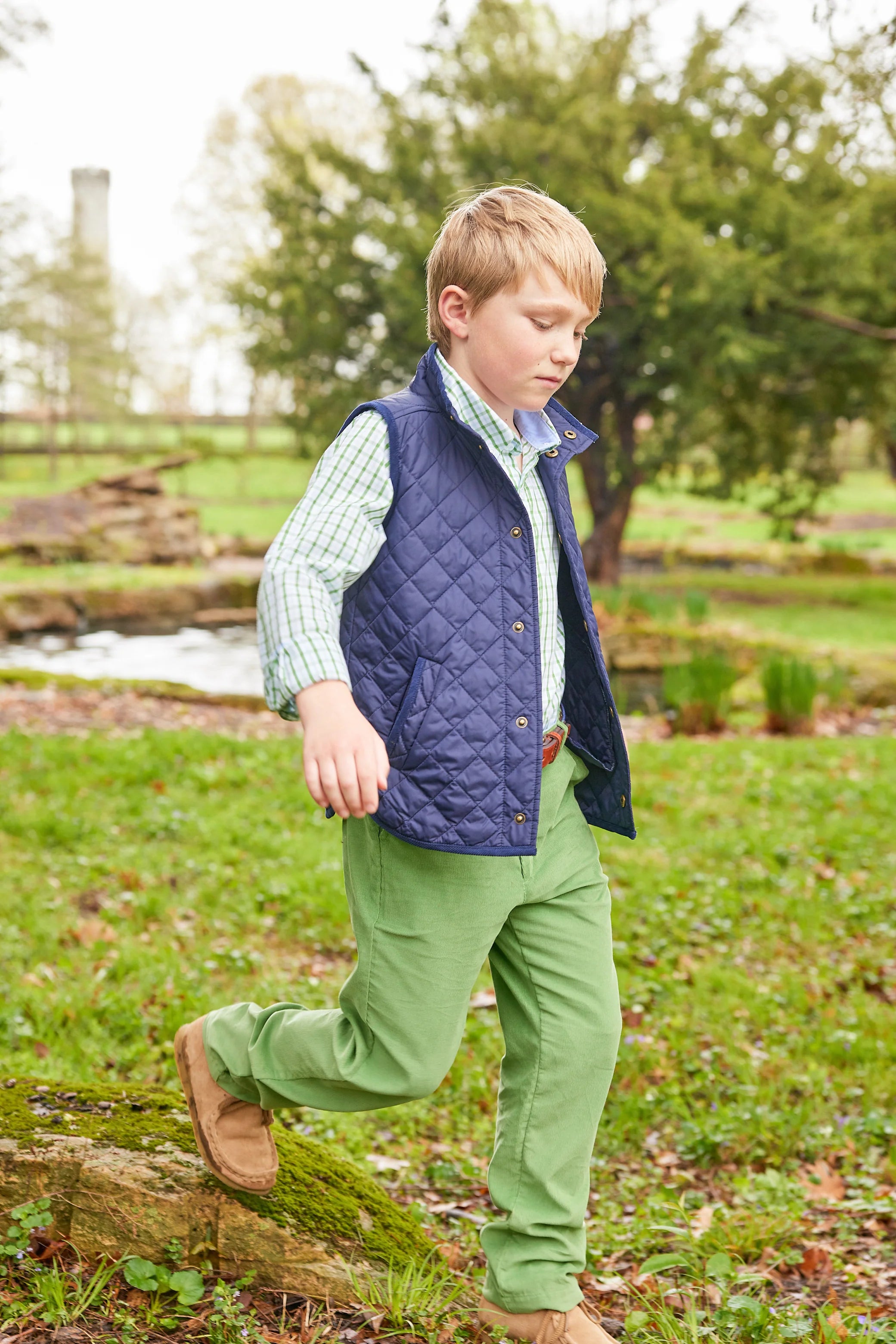 Classic Quilted Vest- Navy