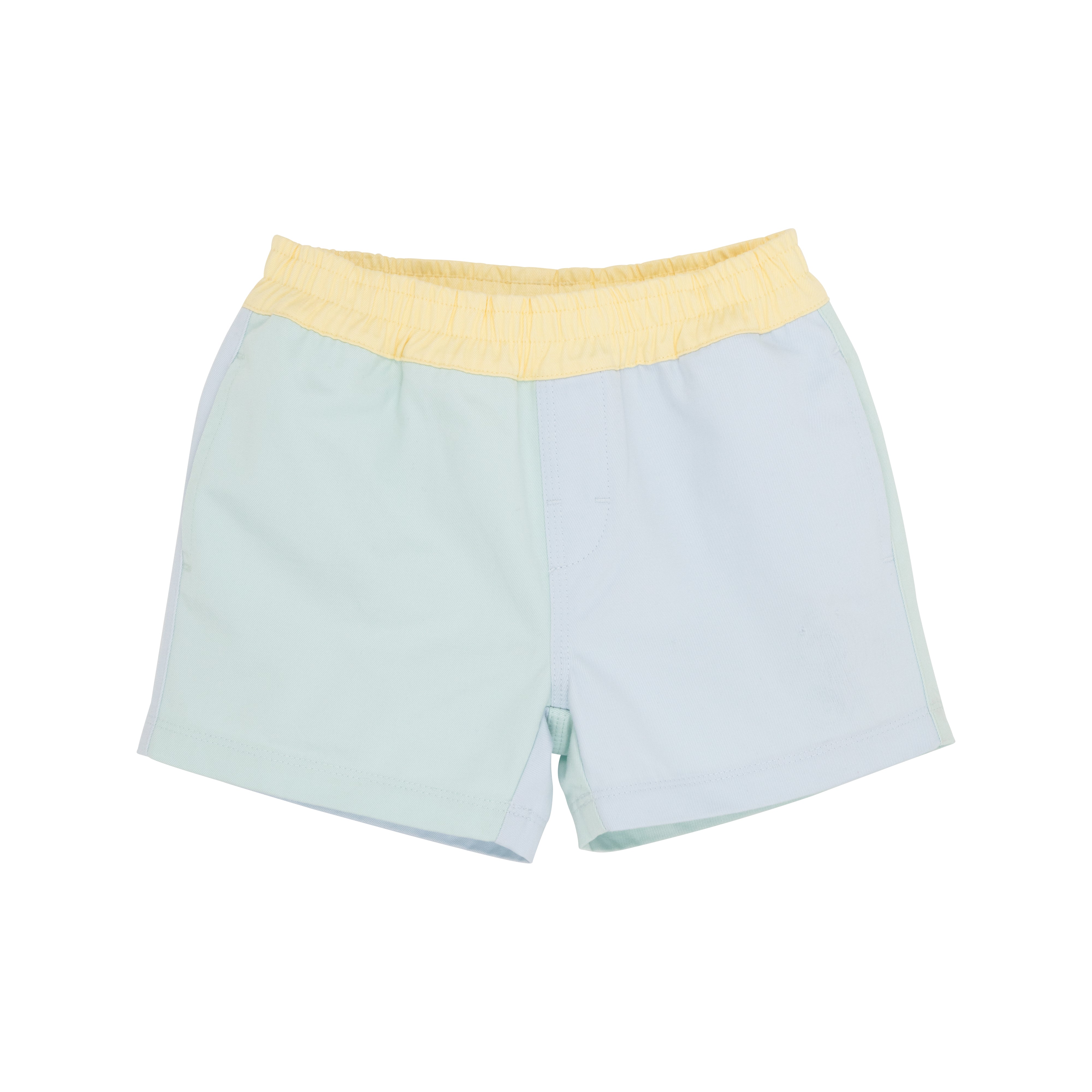 Colorblock Sheffield Shorts - Sea Island Seafoam, Buckhead Blue, Bellport Butter Yellow