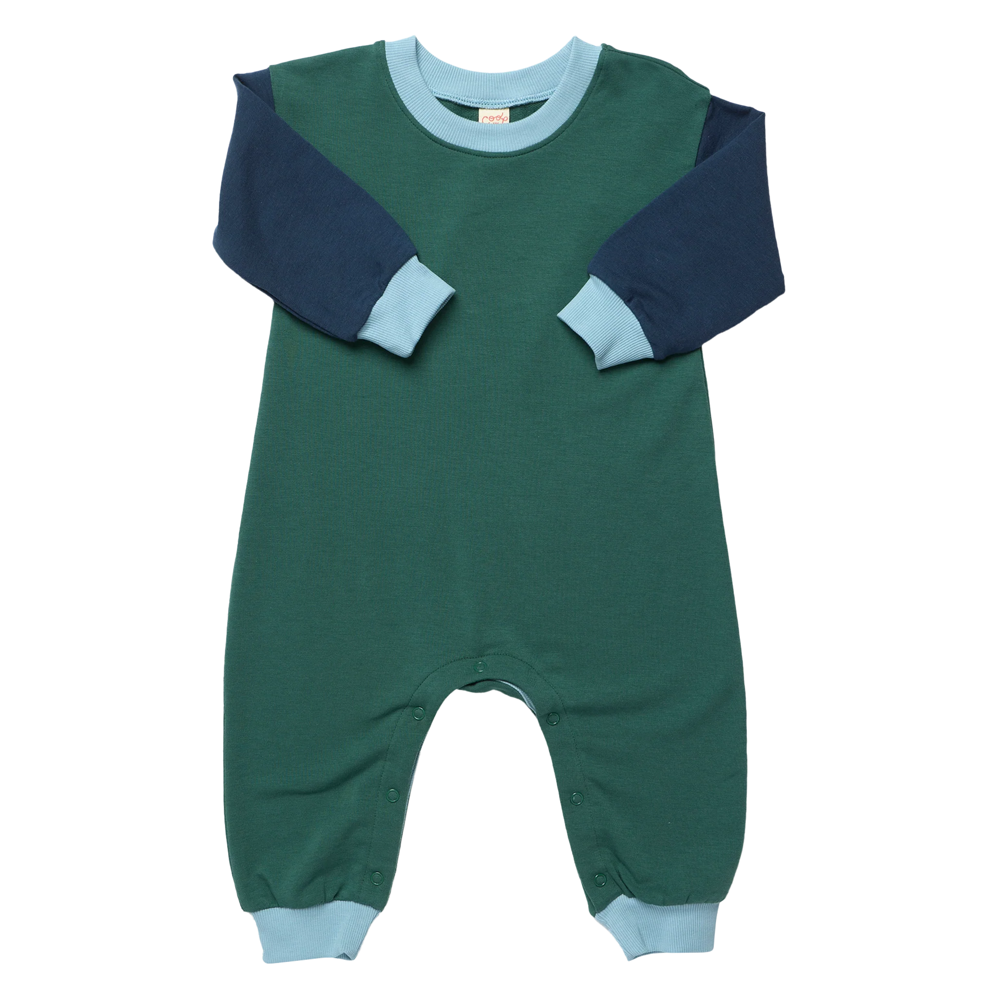Baby Runaround Jumpsuit- Green Colorblock