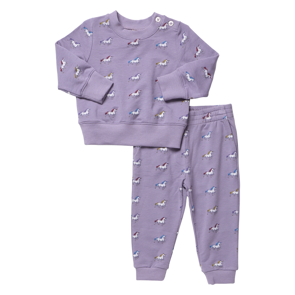 Baby Jax Jogger Set- Rainbow Unicorns