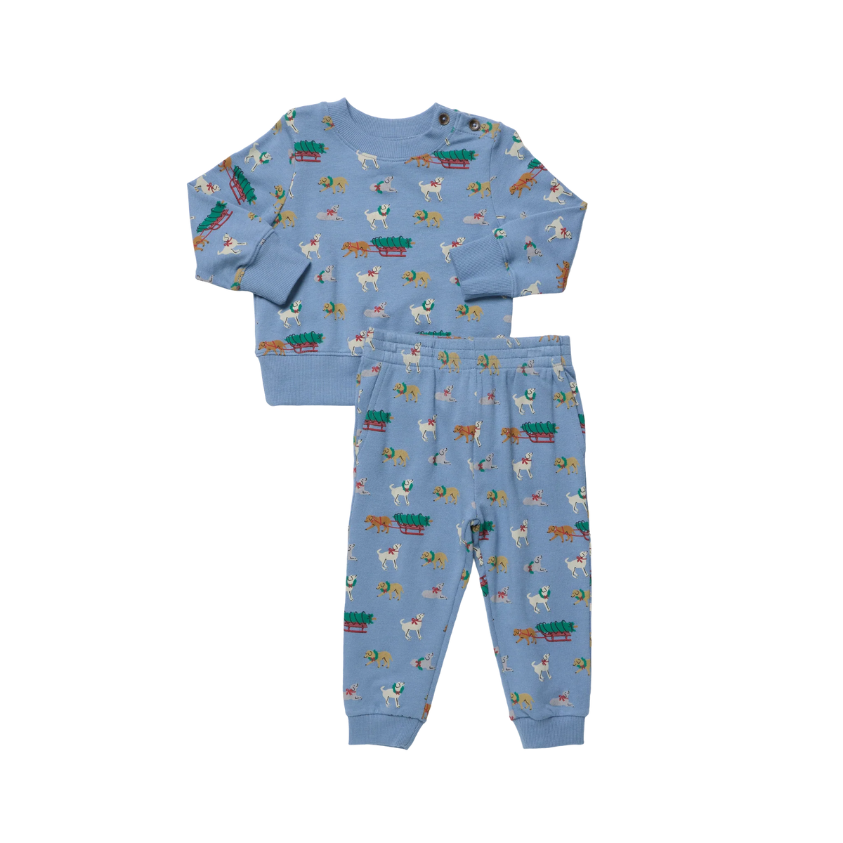 Baby Jax Jogger Set- Holiday Labs