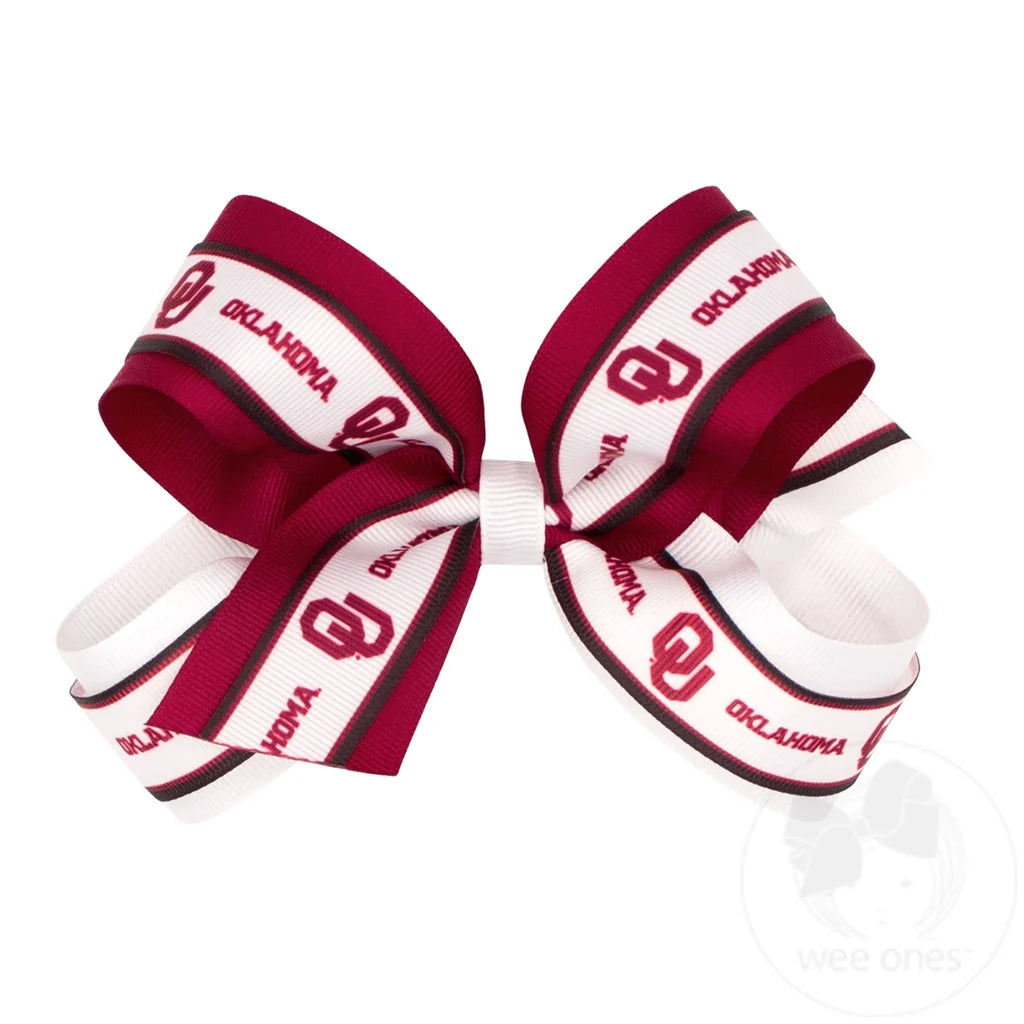 Large Collegiate Ribbon Bow