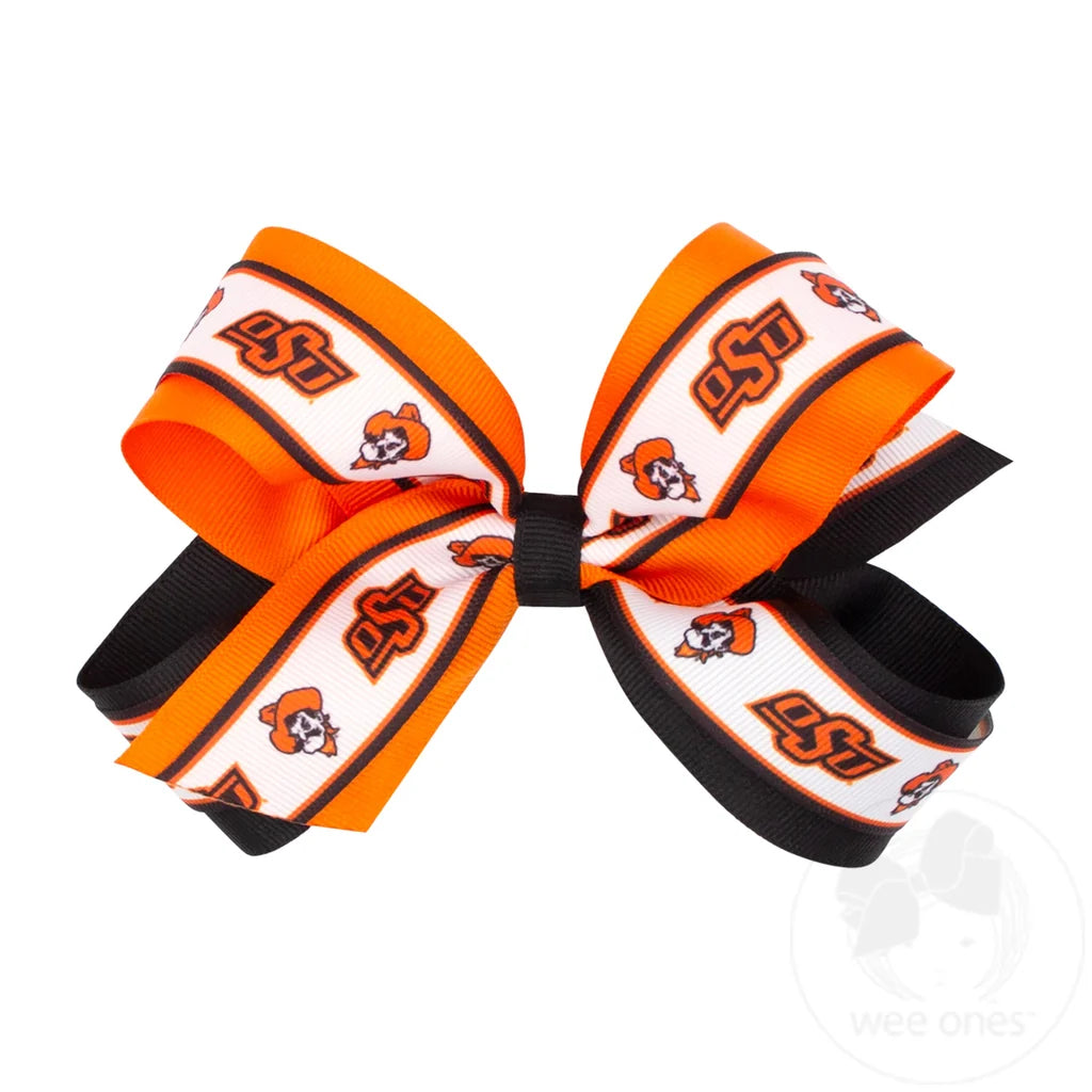 Large Collegiate Ribbon Bow
