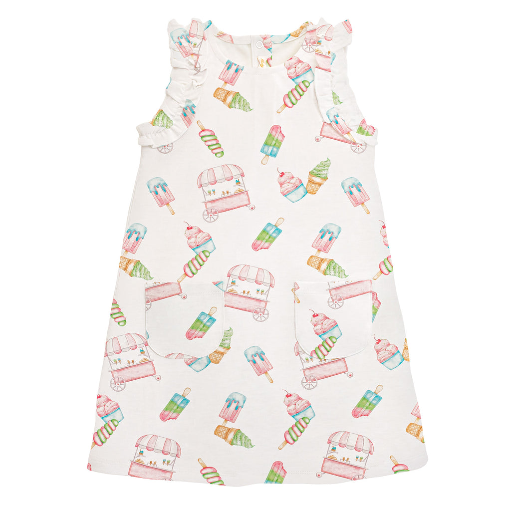 Icepops Toddler Dress with Ruffle