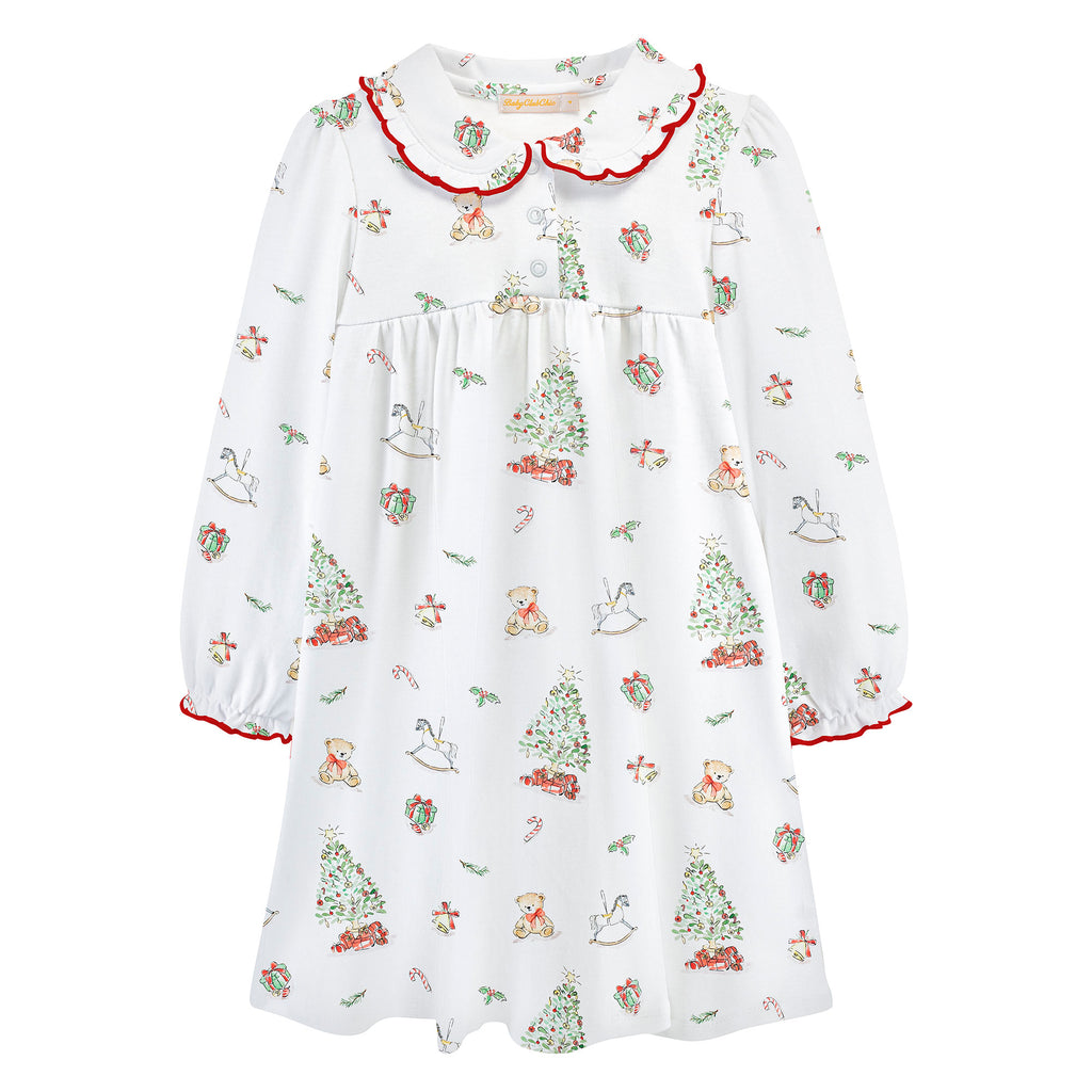 Christmas Tree Dress w/ Round Collar