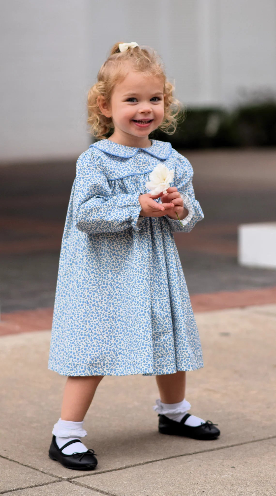 Vintage Floral Long Sleeve Dress