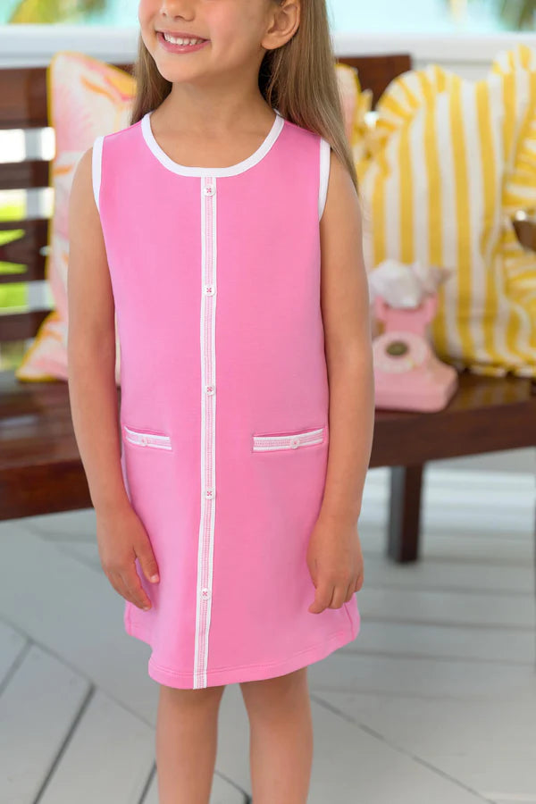 Annie Apron Dress- Winter Park Pink