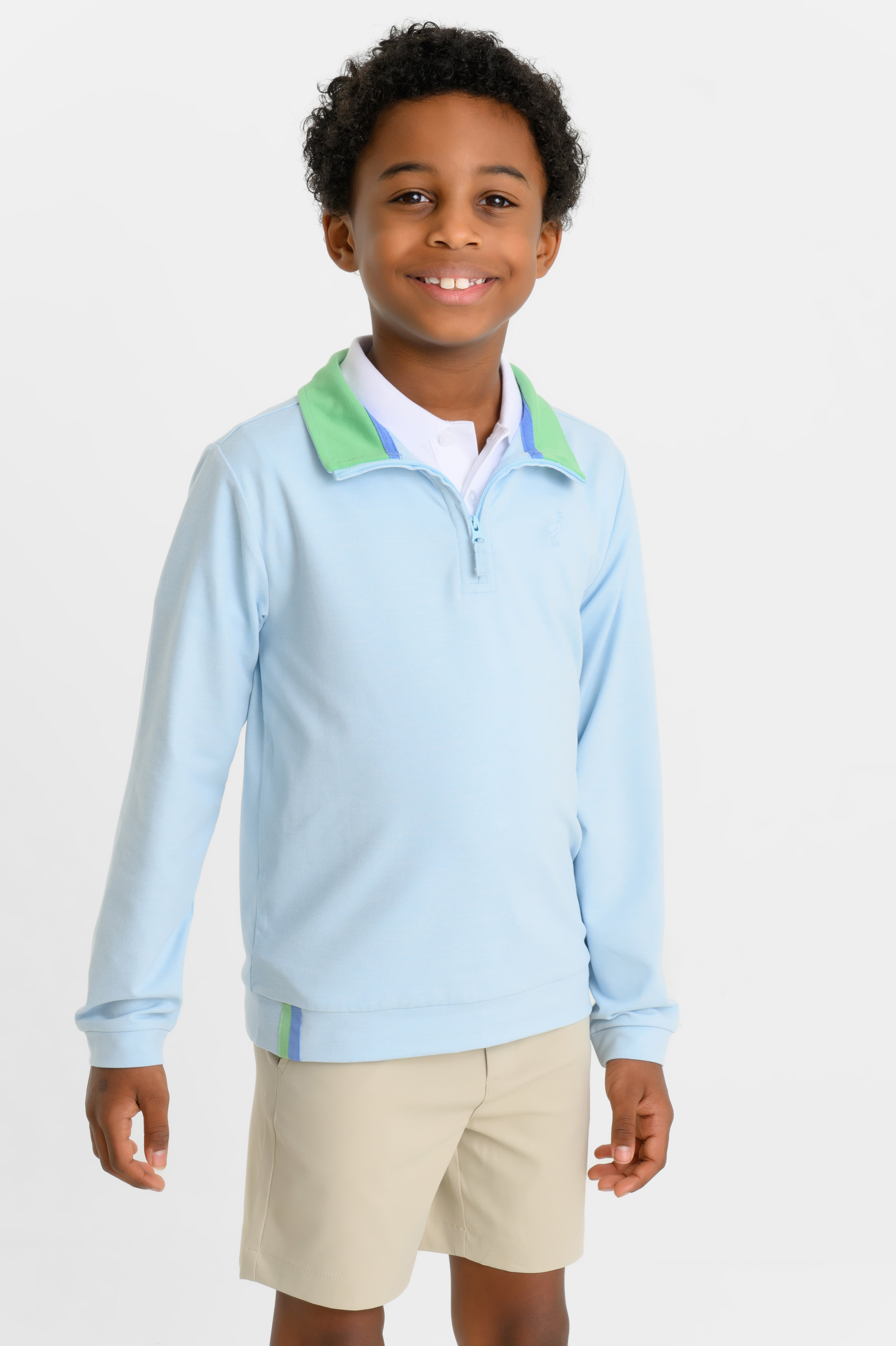 Prepletic™ Hayword Half-Zip - Buckhead Blue