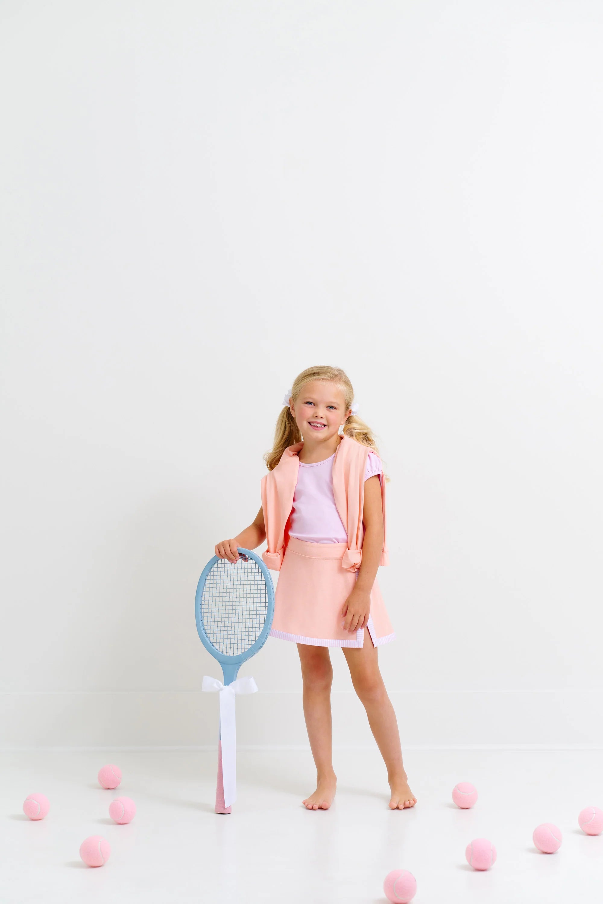 Prepletic Hayword Half Zip- Pompano Peach Palm Beach Pink Stripe