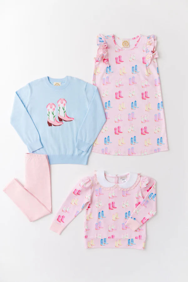 Maude's Ruffle Cassidy Comfy Crewneck- Cute to Boot