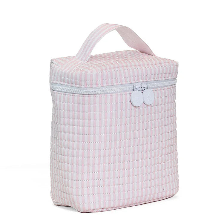 Quilted Go Go Lunch Bag- Pimlico Stripe Pink