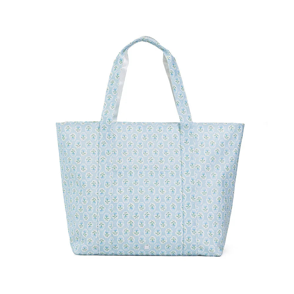 Jumbo Tote XL- Petite Fleur Blue