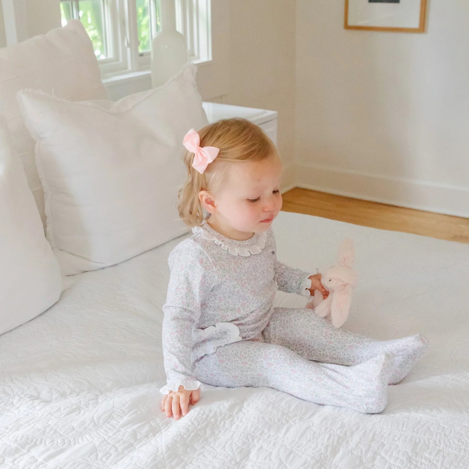 Lucy Girls' Romper - Garden Soiree
